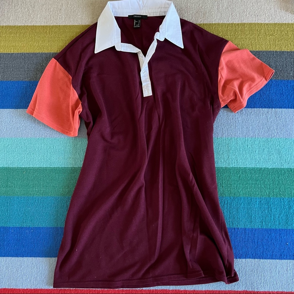 Forever 21 Mini Dress in Colorblock • short sleeved • Size M L